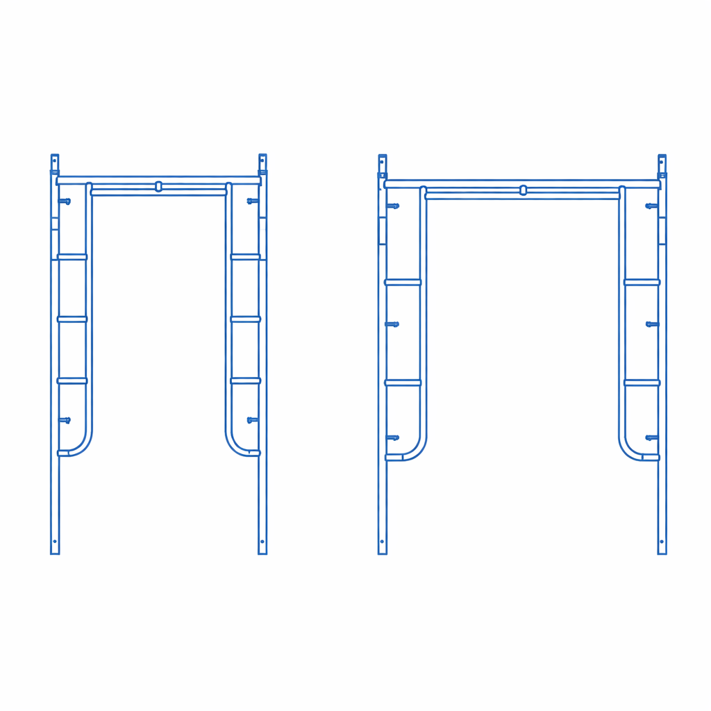 walk thru frames flip lock and drop lock la style