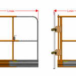 Thumb of adjustable swing gate