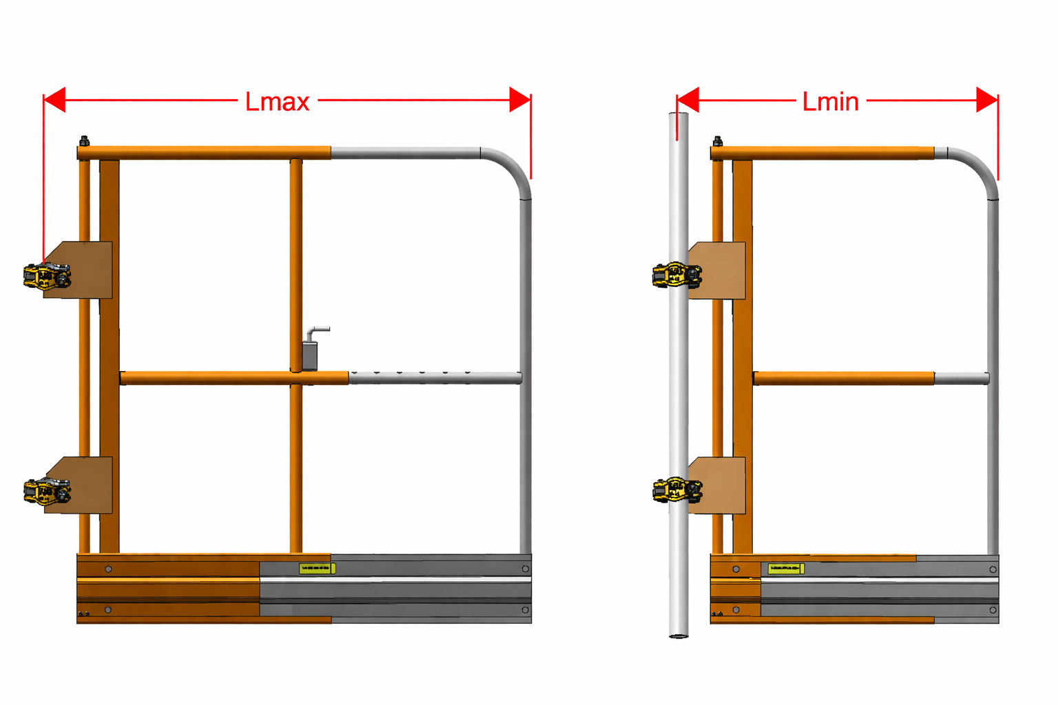 adjustable swing gate